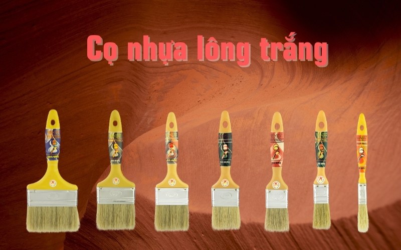 cọ nhựa lông trắng thanh bình