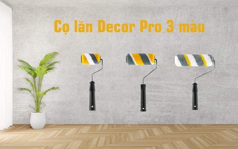 cọ lăn decor pro 3 màu