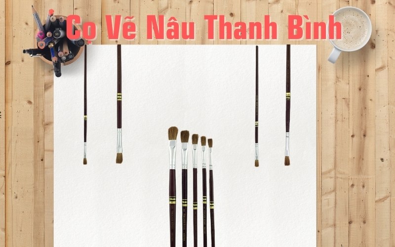 cọ vẽ nâu thanh bình