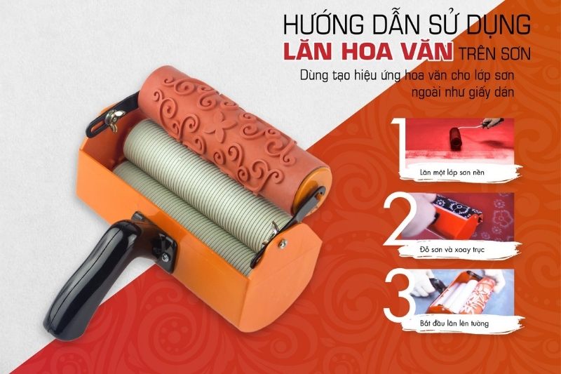 hướng dẫn sử dụng con lăn hoa văn