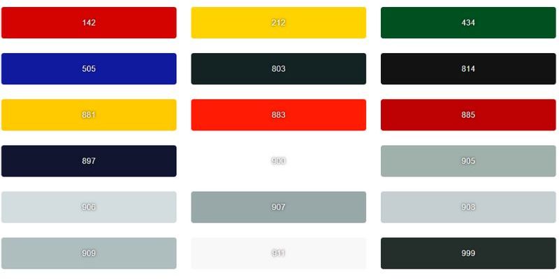 Bảng màu sơn Toa trong nhà và ngoài trời mới nhất | màu sơn công nghiệp Toa