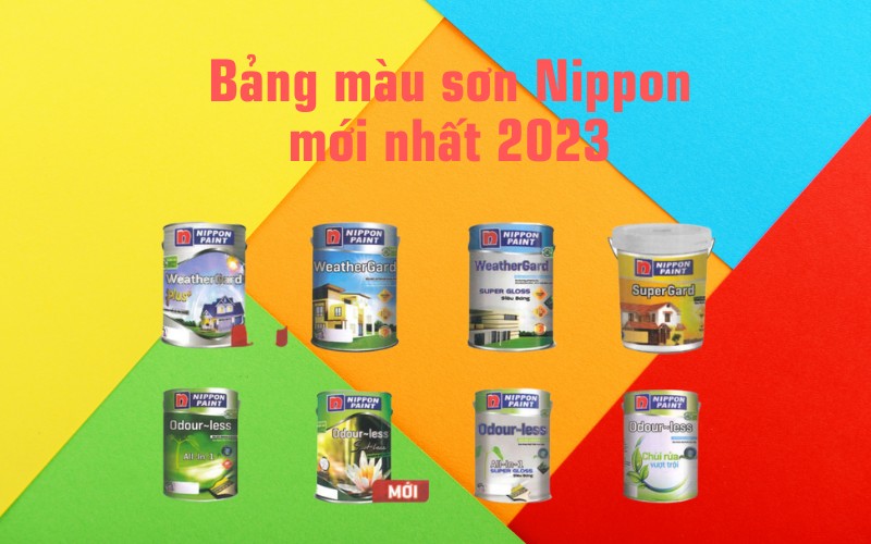 bảng màu sơn nippon mới nhất