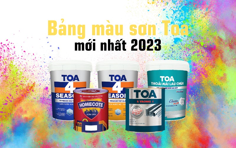 bảng màu sơn toa