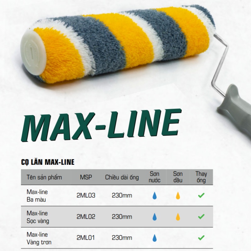maxline cọ sơn dầu