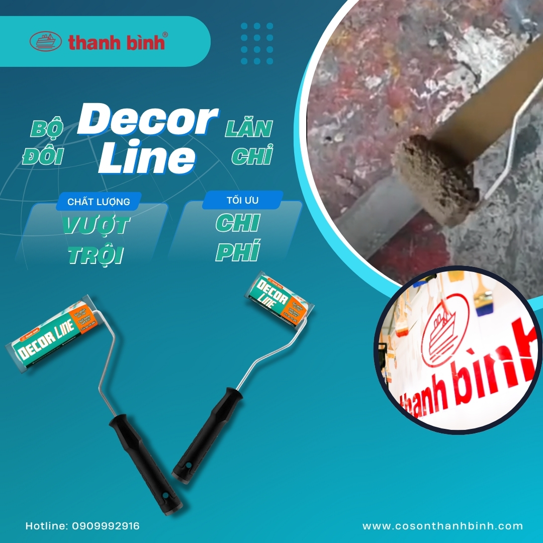 cọ lăn mini decor line