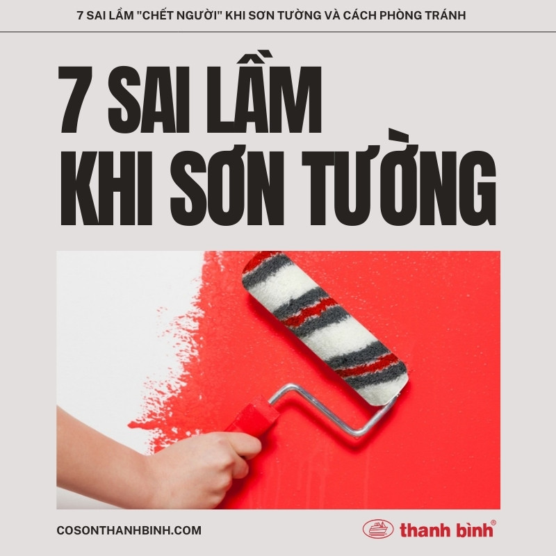 7 sai lầm khi sơn tường