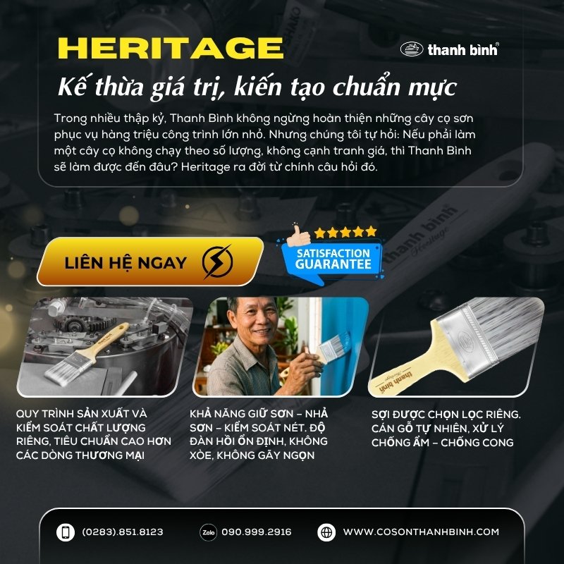 cọn sơn cao cấp heritage